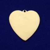 Gold Heart Pendant In 14k Yellow Gold