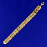 Italian-made Bismarck Link Bracelet In 14k Yellow Gold