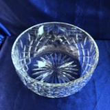 8 Inch Round Cut Crystal Bowl By Royal Brierley In Gainsborough Pattern