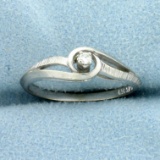 Diamond Promise Ring In 10k White Gold