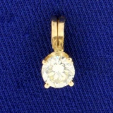 Diamond Pendant In 14k Yellow Gold