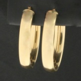 Classic Gold Hoop Earrings In 14k Yellow Gold