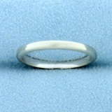 Thin Wedding Band Ring In 14k White Gold