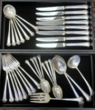 51 Piece Set Towle Chippendale Sterling Silver Flatware Set