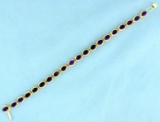 10ct Tw Amethyst Bracelet In 14k Yellow Gold