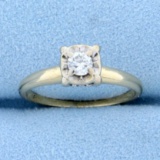 .2ct Diamond Ring In 14k Yellow And White Gold