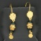 Milan-made Dangle Earrings In 21k Yellow Gold