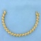 Unique 1ct Tw Diamond Spiral Design Tennis Line Bracelet In 14k Yellow Gold