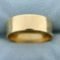 Wide Men's Wedding Band Ring In 14k Yellow Gold