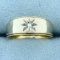 Vintage Diamond Starburst Design Ring In 14k White And Yellow Gold