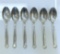 Set Of Six Gorham Pembroke Sterling Silver Teaspoons