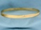 Diamond Cut Bangle Bracelet In 14k Yellow Gold