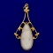 Vintage Teardrop Cameo Pendant In 10k Yellow Gold