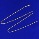 18 Inch Rope Style Neck Chain In 14k Yellow Gold