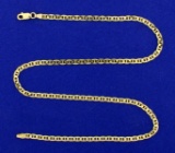 16 Inch Anchor Link Chain Necklace In 14k Yellow Gold