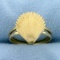 Seashell Ring In 14k Yellow Gold