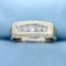 Men's 1/2ct Tw Diamond Wedding Band Ring In 10k Yellow And White Gold