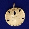 Sand Dollar Pendant In 14k Yellow Gold