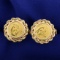 1/20oz 20 Yuan Chinese Panda Gold Coin Cuff Links In 14k Yellow Gold