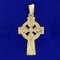 Vintage Cross Pendant In 10k Yellow Gold