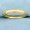 Men's Vintage Beaded Edge Milgrain Floral Design Wedding Band Ring In 14k Yellow Gold