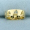 Sailboat Boat Design Band Ring In 14k Yellow Gold