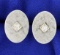 Diamond Cufflinks In 14k White Gold