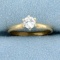 .4ct Solitaire Diamond Engagement Ring In 14k Yellow Gold