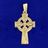 Vintage Cross Pendant In 10k Yellow Gold