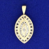 1/3ct Tw Diamond Pendant In 10k Yellow Gold