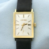 Ladies Antique Longines Wrist Watch In 14k Yellow Gold