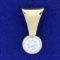 1ct Cz Pendant In 14k Yellow Gold