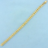 1.5ct Tw Diamond Bracelet In 14k Yellow Gold
