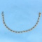 1ct Tw Ruby And Diamond Tennis Bracelet In 14k Yellow Gold
