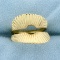 Unique Ring Jacket In 14k Yellow Gold