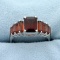 3.5ct Tw Garnet Ring In 14k White Gold