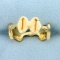 Horse Bit Design Ring In 14k Yellow Gold