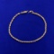 7 3/4 Inch Rope Style Bracelet In 14k Yellow Gold