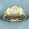 1/3ct Diamond Solitaire Ring In 14k Yellow Gold
