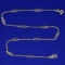 Designer Infinity Design Curb Link Chain Necklace In 14k Yellow Gold