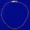 Box Link Anklet In 14k Yellow Gold