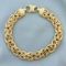 Italian Made 8 Inch Byzantine Link Bracelet In 14k Yellow Gold
