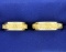 Unique Matching Flower/nature Design Wedding Band Ring Set For Husband And Wife In 14k Yellow Gold