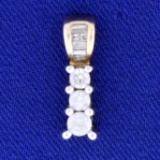 1/2ct Tw Diamond Gold Pendant