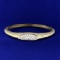 Italian-made 1/2ct Tw Diamond Bangle Bracelet In 14k Yellow Gold