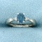 Natural Alexandrite And Diamond Three-stone Ring In Platinum