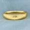 Vintage Etched Bangle Bracelet In 14k Yellow Gold