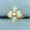 5-stone Opal Ring In 14k Yellow Gold