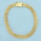 7 3/4 Inch Bismarck Link Chain Bracelet In 14k Yellow Gold