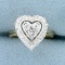 1/2ct Ct Diamond Heart Ring In 14k Yellow And White Gold